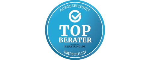 Top-Berater – ausgezeichnet und empfohlen von BERATUNG.DE